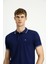 Polo Yaka Slim Fit Dar Kesim Nakışlı Süprem Pamuklu Tişört 1