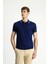 Polo Yaka Slim Fit Dar Kesim Nakışlı Süprem Pamuklu Tişört 2
