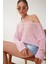 Ajurlu Mevsimlik Triko Bluz LYY0092 Pembe 1
