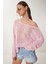 Ajurlu Mevsimlik Triko Bluz LYY0092 Pembe 3