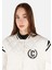 Regular Fit V Yaka Kadın Beyaz Mont 4