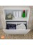 Çift Gözlü Sepetli Kirli Çamaşır Dolabı Banyo Dolabı 5