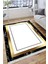 Çizgili Gold Halı Kaymaz Tabanlı Kilim Yıkanabilir Halı Yolluk Dot Tabanlı Halı 1006A 3