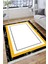 Çizgili Sarı Halı Kaymaz Tabanlı Kilim Yıkanabilir Halı Yolluk Dot Tabanlı Halı 1006B 3