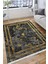 Gri Bohem Desenli Kilim Makinede Yıkanabilir Kaymaz Tabanlı Yolluk Dot Tabanlı Halı 1096C 3