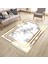 Altın Renk Şeritli Makinede Yıkanabilir Kilim Kaymaz Tabanlı Yolluk Dot Tabanlı Halı 1071A 1