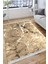 Stone Desenli Kahverengi Halı Yıkanabilir Yolluk Kaymaz Tabanlı Kilim Dot Tabanlı Halı 1019A 2