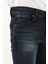 Erkek Orta Bel Taşlanmış Jean Pantolon Lacivert 9