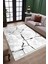 Stone Desenli Gri Halı Yıkanabilir Yolluk Kaymaz Tabanlı Kilim Dot Tabanlı Halı 1019C 2