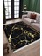 Mermer Desenli Dekoratif Makinede Yıkanabilir Kilim Kaymaz Tabanlı Yolluk Dot Tabanlı Halı 1068A 2