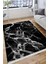 Mermer Desenli Dekoratif Makinede Yıkanabilir Kilim Kaymaz Tabanlı Yolluk Dot Tabanlı Halı 1068B 3