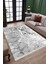 Stone Desenli Gri Halı Yıkanabilir Yolluk Kaymaz Tabanlı Kilim Dot Tabanlı Halı 1019B 1
