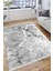 Stone Desenli Gri Halı Yıkanabilir Yolluk Kaymaz Tabanlı Kilim Dot Tabanlı Halı 1019B 2