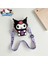 Kız Çocuk Sanrio Kuromi Figürlü Çıkartılabilir Ayarlanabilir Askı Silikon Çapraz Çanta Cüzdan 1