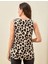 Kadın V Yaka Leopar Baskılı Bluz 6
