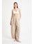 Bej %100 Pamuk Oversize Tasarım Pantolon 29210 1