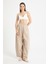 Bej %100 Pamuk Oversize Tasarım Pantolon 29210 3