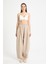 Bej %100 Pamuk Oversize Tasarım Pantolon 29210 4