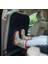 Araba Araç Oto 2 Adet Koltuk Arkası Koruyucu Kılıf Örtü Koltuk Arkası Koruma Siyah 3