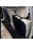 Araba Araç Oto 2 Adet Koltuk Arkası Koruyucu Kılıf Örtü Koltuk Arkası Koruma Siyah 5