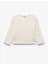 Dokulu 3/4 Kollu Bisiklet Yaka Crop Sweatshirt 1
