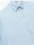 Regular Fit Pile Detaylı Uzun Kollu Poplin Gömlek 3
