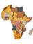 3D Afrika Harita Tablosu, Ofis Duvar Dekor - Medium 5