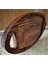 Oval Sunum Tahtası - 16 X 32 cm - Koyu Kahverengi 3