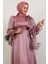 Mişa Tesettür Elbise Pudra 5