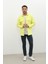 Erkek Oversize Jean Gömlek Neon Yeşil 4