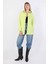 Kadın Oversize Jean Gömlek Neon Yeşil 6