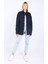 Kadın Oversize Jean Gömlek Lacivert 4