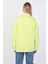 Kadın Oversize Jean Gömlek Neon Yeşil 9