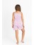 Kız Çocuk Pamuklu Ip Askılı Şortlu Pijama Takımı 4