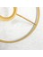 Avize ve Abajur Başlığı Yapım Malzemesi | 15 cm Çap | 2 Adet | Mat Gold | Abajur Tel Çemberi – DIY Abajur ve Avize Başlığı Yapımı İçin Metal Tel Çerçeve 3