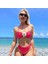 Weırsoın Düz Renkli Çiçek Bikini Plaj Mayo (Yurt Dışından) 1