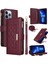 IPhone 13 Için Flip Case Pro Max Kayış Kart Yuvaları Cüzdan Darbeye (Yurt Dışından) 1