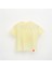 Unisex, 100% Koton, Çocuk, Oversize, Janti Fox Patchleriyle Tasarlanabilir Sarı T-Shirt 2