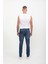 Erkek Mavi Straight Fit Jean Pantolon 7