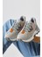 Bach Gri Süet Tekstil Detaylı Bağcıklı Kadın Sneakers 3