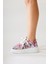 Biba Mor Triko Desen Baskılı Bağcıklı Sneaker 3