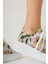 Biba Sarı Triko Desen Baskılı Bağcıklı Sneaker 3