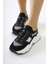 Mireia Siyah Süet Detaylı Örgü Sneakers 1