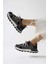 Nely Siyah Asimetrik Bağcıklı Sneakers 2