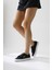 Timon Siyah Rahat Taban Keten Sneakers 5