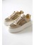 Emilina Krem Fileli Bağcıklı Sneakers 1
