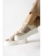 Emilina Krem Fileli Bağcıklı Sneakers 3