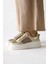 Emilina Krem Fileli Bağcıklı Sneakers 4