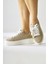 Lubica Krem Süet Oval Butunlu Kalın Tabanlı Sneakers 2