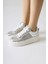 Emilina Gümüş Fileli Bağcıklı Sneakers 1